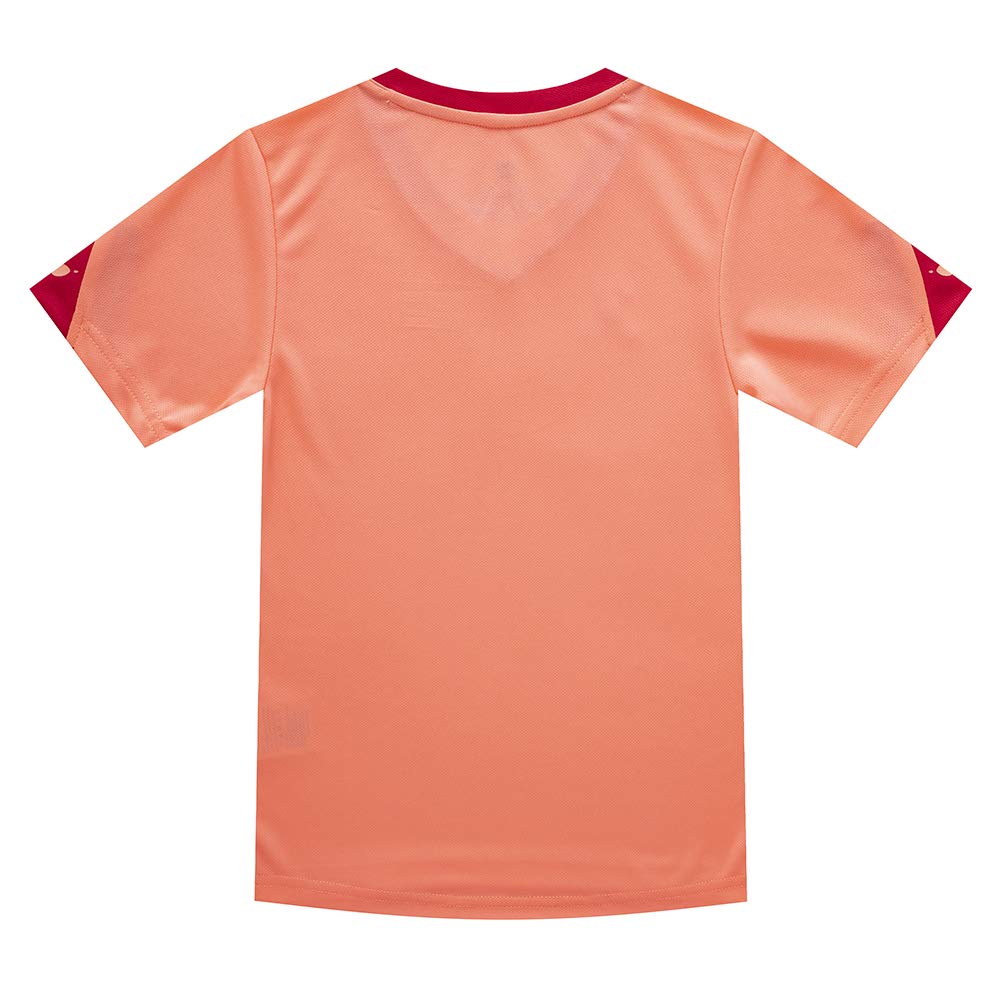 Kelme Kids' Soccer Wear, Junior Training Set, Includes a Pair of Soccer Socks (Pink & Orange, 150cm)