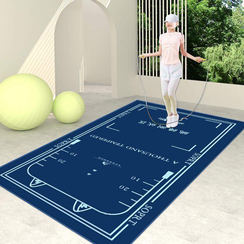 

Нескользящая скакалка и коврик для фитнеса для амортизации и звукоизоляции 80x120 cm