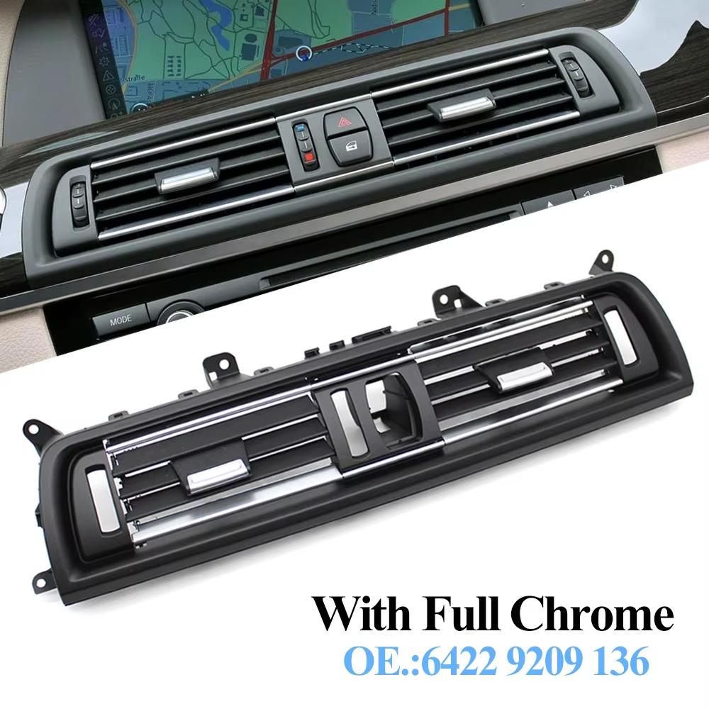Front Dashboard Central Console Air Conditioner AC Vent Grille For BMW 5 Series F10 F11 F18 520i 523i 64229166885 64229209136
