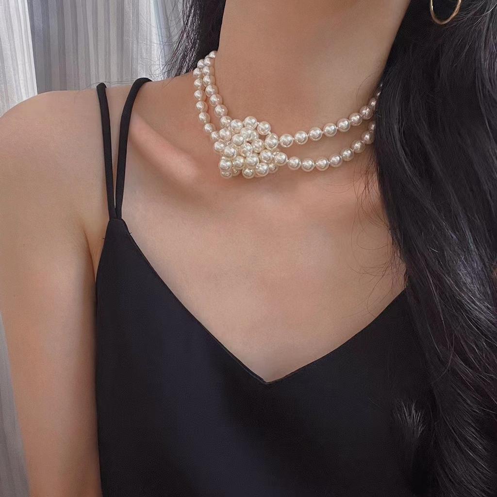 Retro 160 Cm Or So, A Variety Of Wearing Methods, Strong Light Is Round, Shijia Pearl Necklace, Autumn And Winter Sweater Chain