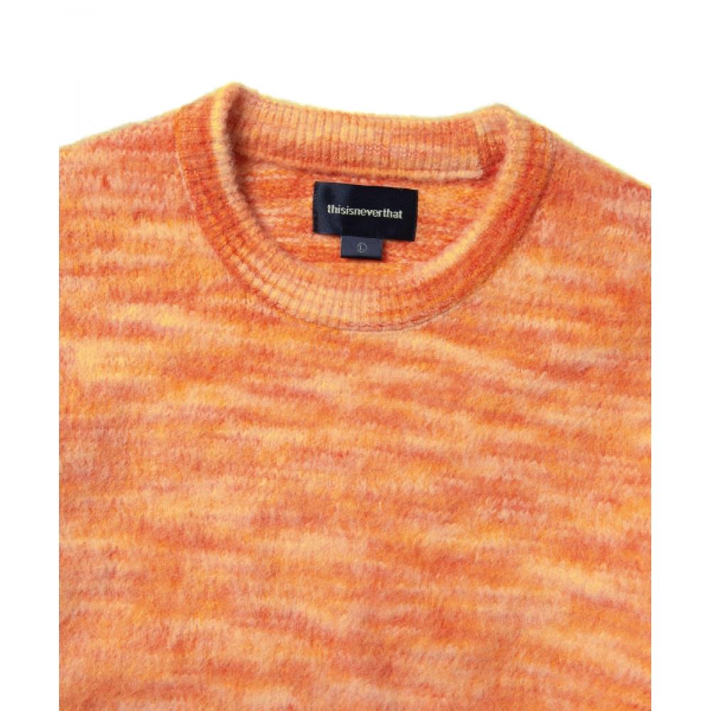 Thisisneverthat Static Knit Sweater Orange
