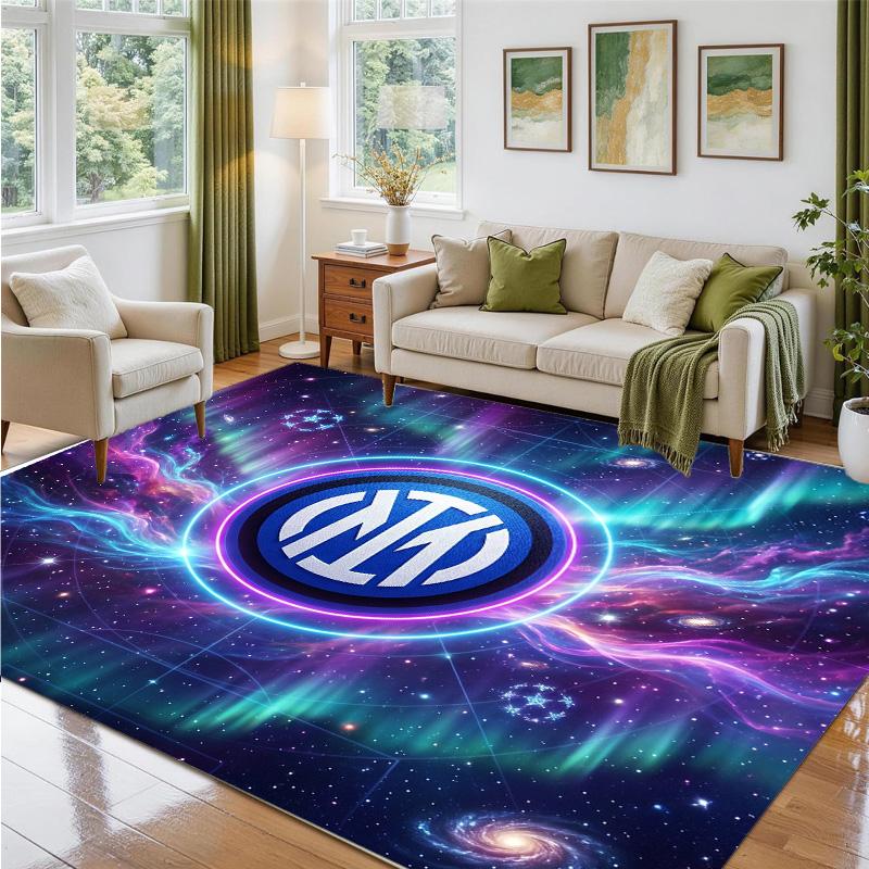 Borussia Dortmund Design Crystal Velvet Rug Soft Decorative Mat for Bedroom Entrance