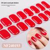 Zhengxiang Japanese Style UV Gel Nail Stickers - Solid Color, Semi-Cured, Popular Light Curing Design