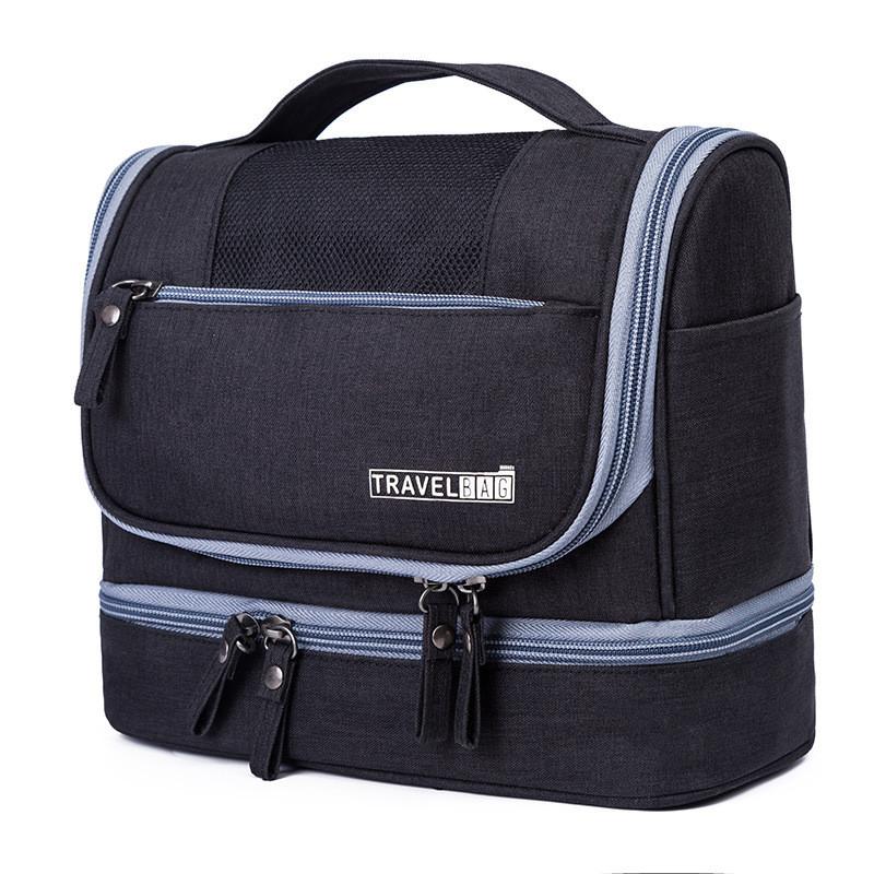 Travel Toiletry Organizer With Waterproof Dry Wet Separation For Home And Vacation Use