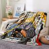 1Pc Misa Cute Print Flannel Blanket, High Quality Comfortable for All Seasons, Home Decor, Warmth and Comfort, Perfect for Christmas Gifts 59