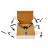 Kids Booster Seat Cushion Adjustable Seat Belts Soft High Chair Seat Cushion for Dining Room Traveling Home Use Indoor Outdoor