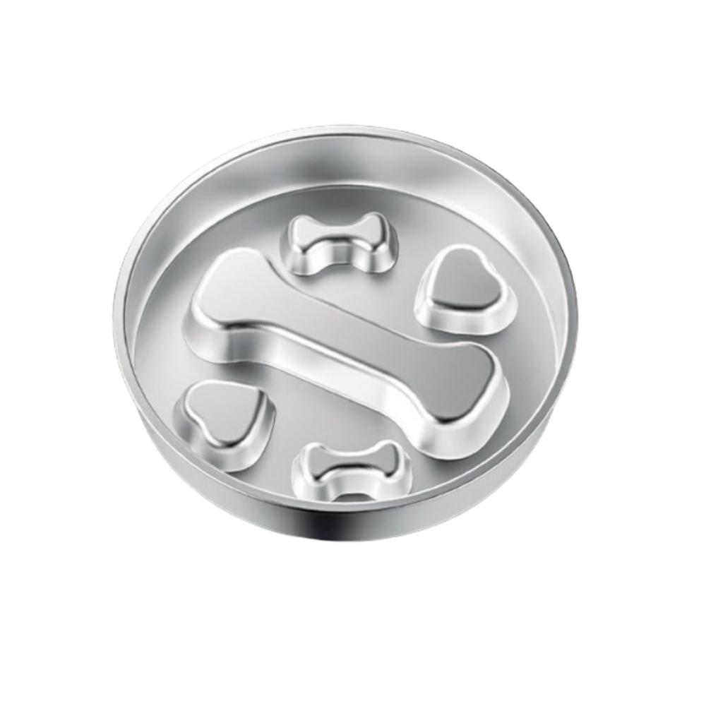 Non-Slip Dog Feeding Bowl 304 Stainless Steel Pet Lick Plate New Pet Food Bowl Pet Supplies