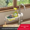 Kitchen Faucet Sink Storage Rack for Sponges, Rags, and Vegetables