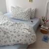French Style Retro Printed Bedding Rural Style Duvet Cover Solid Color Dust-proof and Easy To Clean Mattress Protective Covers Envelope Pillowcase