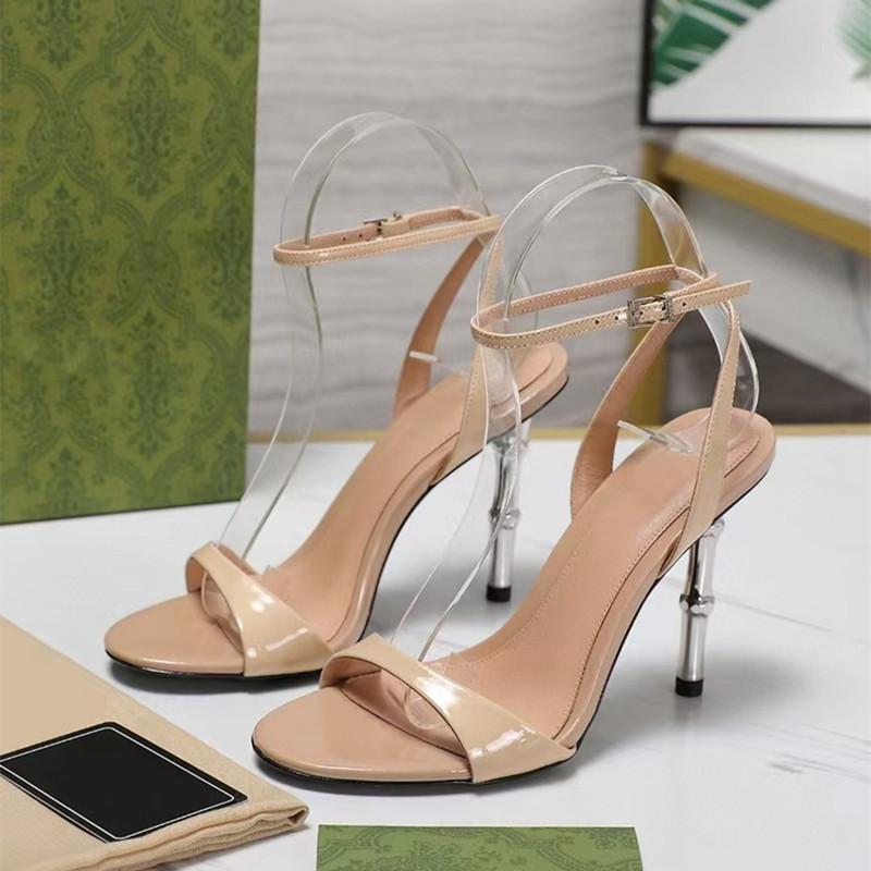 

Fashion 2025 New Fashion Patent Leather Ankle Strap Women Gladiator Sandals Elegant Stiletto High heels Summer Concise Office Lady Shoes 35