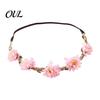 Boho Hair Hoop for Girls Flower Headband, Crown, Headpiece, Floral Wreath Headband Elegant Parties Wedding Birthday Festival Party Photography & Daily