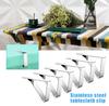 6pcs Heavy Duty Picnic Table Clips Stainless Steel Table Cloth Cover Clamps Table Cloth Holders for Restaurant Picnic Home