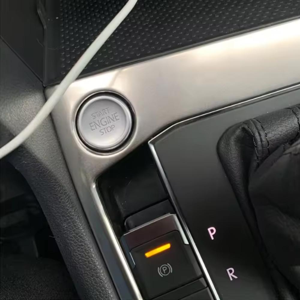 Car Styling Stainless Steel Cover Stickers Gear Shift Panel Interior Trim For Volkswagen Tiguan VW Tiguan L MK2 2016 -2026