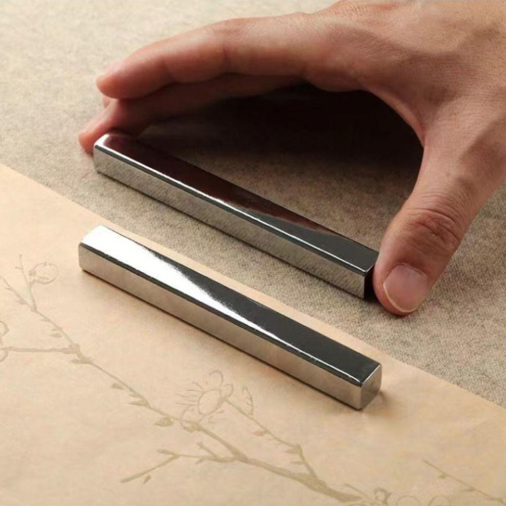 2PCS Retro Iron Paperweights Portable Calligraphy Tool Ancient Chinese Paper Weight  Artist