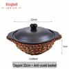 Jingbeier Cast Iron Claypot for Claypot Rice & Chicken Pot