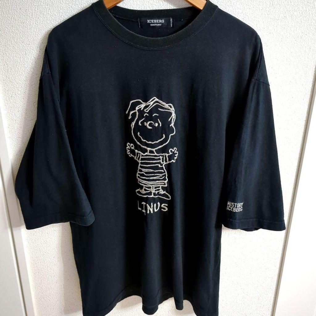 [USED] Rare Italian-made ICEBERG SNOOPY Linus Vintage T-shirt