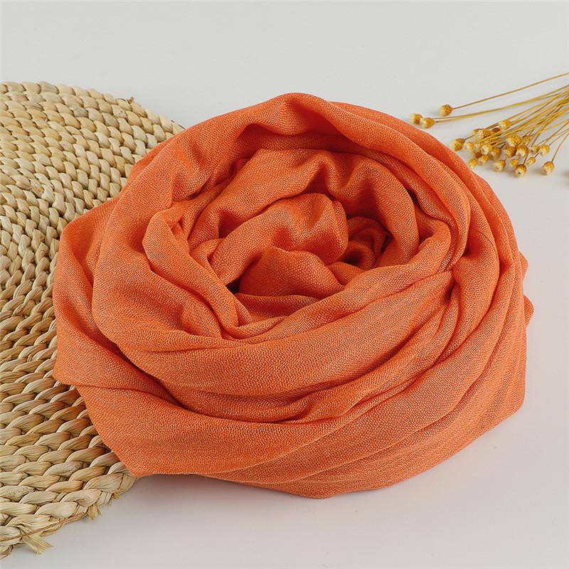 37 Color Plain Big Size Fringe Cotton Viscose Scarf Lady Warme Soft Shawls And Wraps Pashmina Stole Female Kerchief Muslim Hijab
