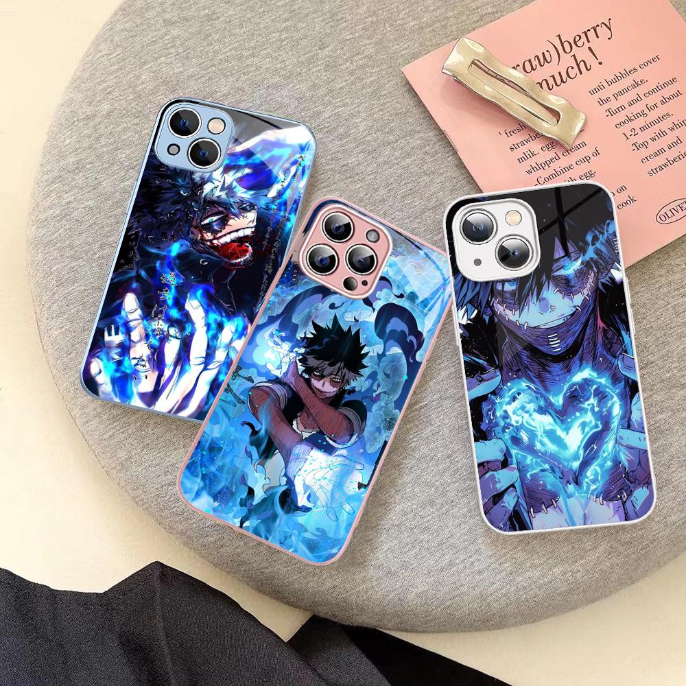 Cartoon Characters D-Dabi Phone Case For IPhone 14 13 12 Mini 11 Pro XS Max X XR 14 Plus Tempered Glass Cover