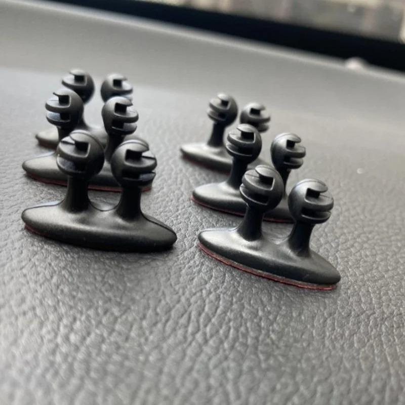Sticky on Dashboard Cable Manager for Car Home Office Mobile Phone Charger Cable Line Organizer Clasp Clamp Self Adhesive Holder