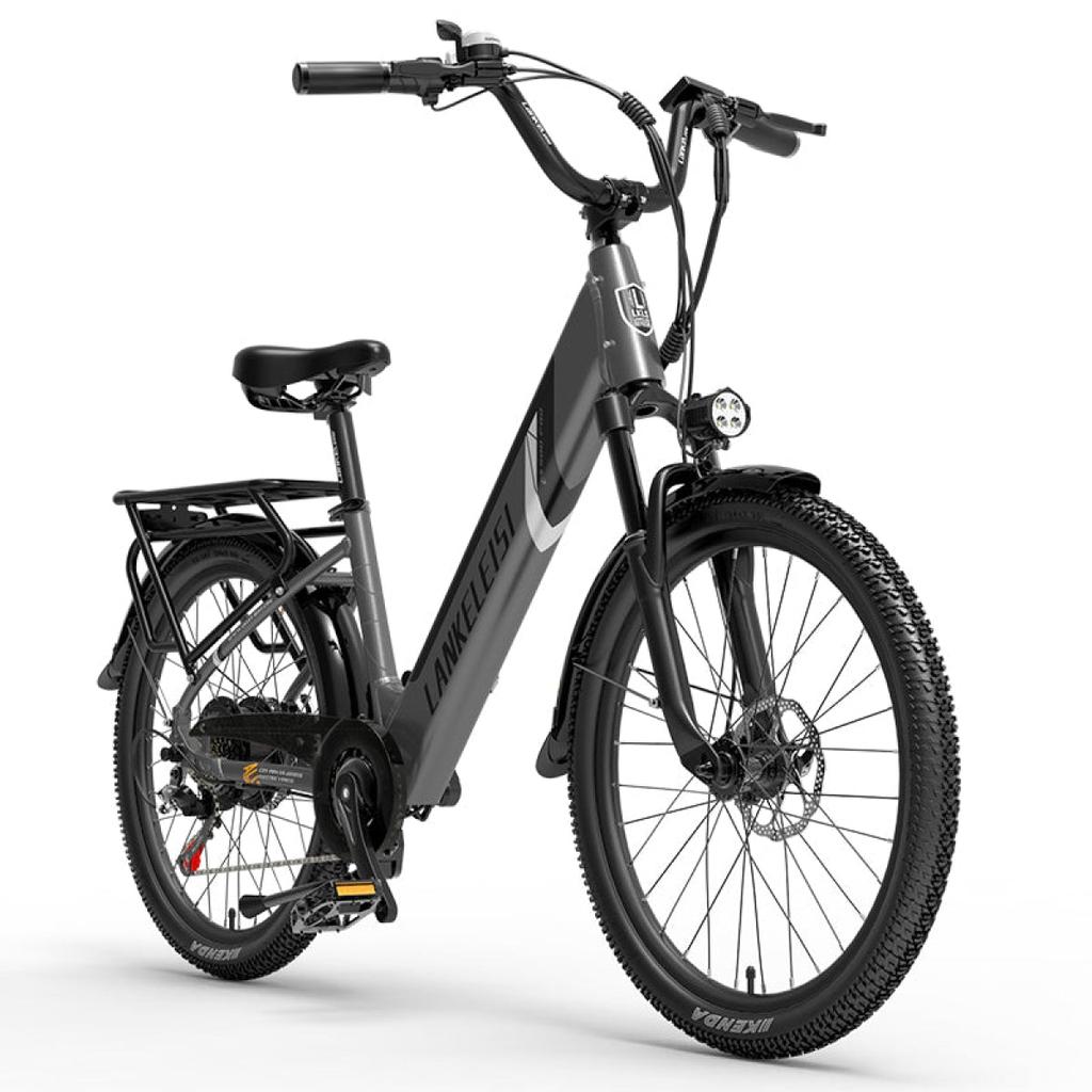 LANKELEISI ES500 Motor de 500W Bateria de 48V14.5AH Bicicleta Elétrica Urbana de Trekking