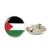 Cross Palestine Flag Peace Gem Alloy Brooch