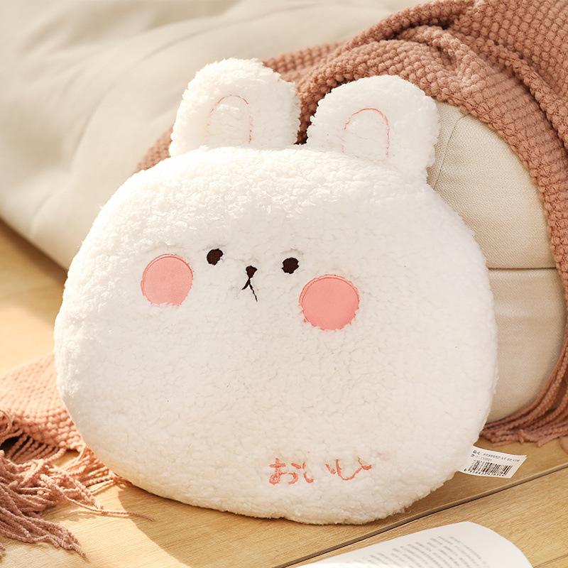 New cute tiger animal throw pillow small white rabbit girl wind pillow pink pig home throw pillow soft toy