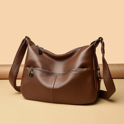 Damentasche neu große Kapazität PU-Leder Damen Muttertasche Textur hochwertig Mode Pendler Umhängetasche