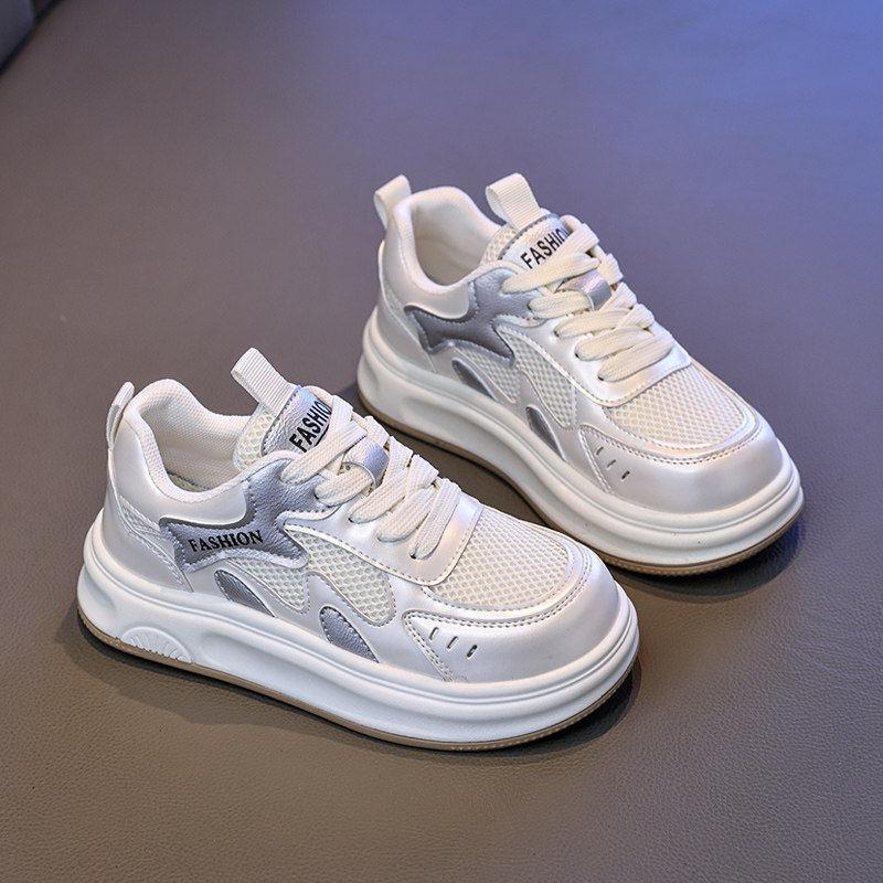 Girls' Shoes2026New spring and autumn student versatile mesh breathable non-slip sports shoes with soft soles, trendy children's sneakers