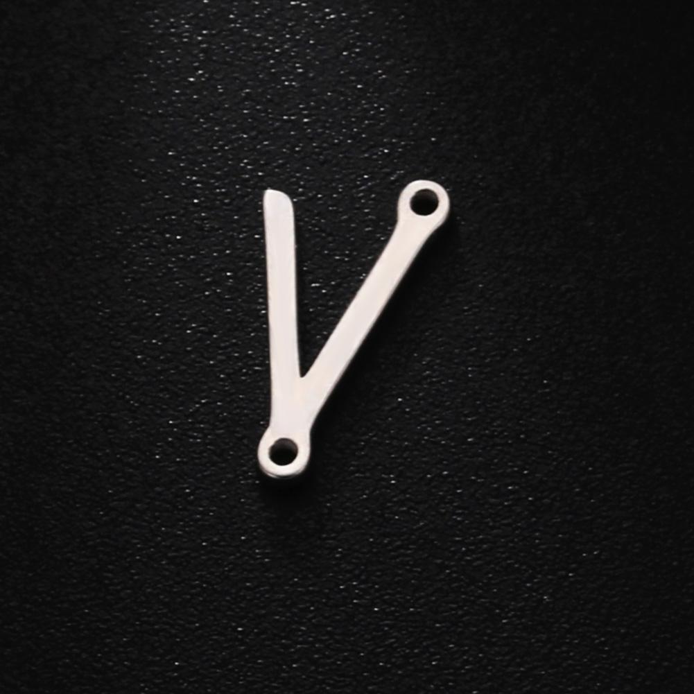Cazador 5 Pcs/Lot Stainless Steel Gold Color Capital Letter DIY Charms for Jewelry 26 A-Z Alphabet Pendant for Necklace Bracelet