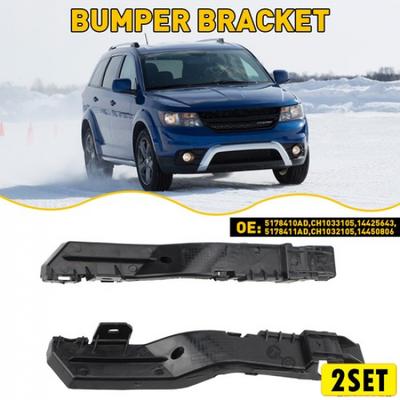 5178410AD Zestaw wsporników zderzaka Do 2009-2018 Dodge Journey Plastikowy Przedni ABS 4 SZT.
