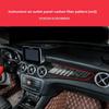Pannello Trim Portabicchieri Centrali per Console Centrale Auto per Mercedes GLA CLA Classe A W176 2013-2018 LHD ABS Fibra di Carbonio
