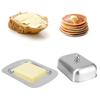 Butter Bowl Butter Box Butter Dish Butter Dish Stainless Steel Dessert Bowl Cheese Bread Box W/ Handle Cover Kitchen Accessories