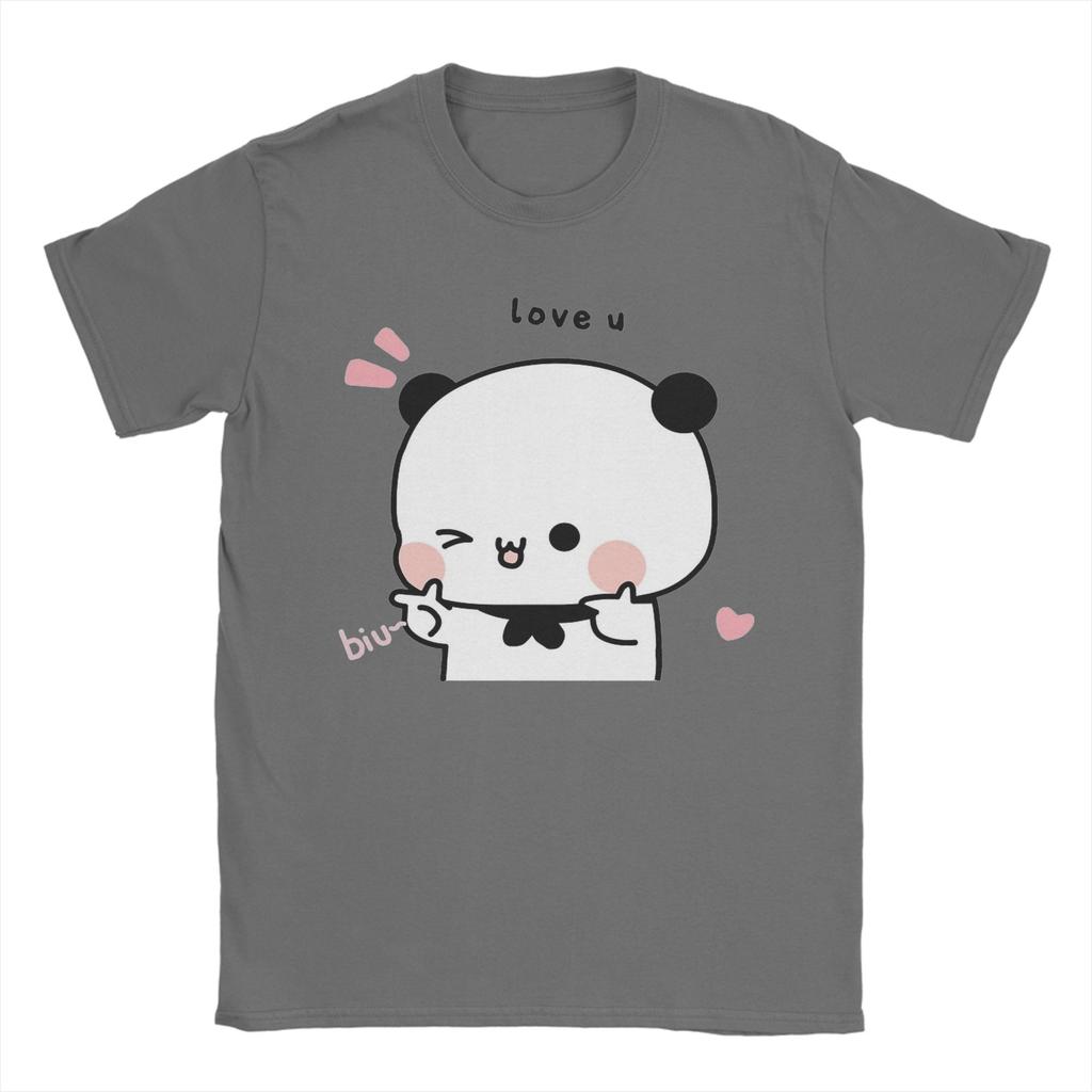 Bär Panda Dudu Fingerpistolen Liebe T-Shirt Für Männer Frauen Baumwollkleidung Bedruckt Rundhals Kurzarm