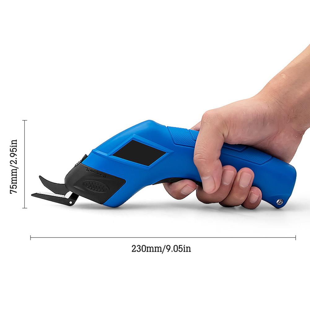 Cordless Electric Scissors Fabric Cutting Machine USB Rechargeable Cloth Cutting Machine Doubl Blade Cloth Cutter Sewing Shear