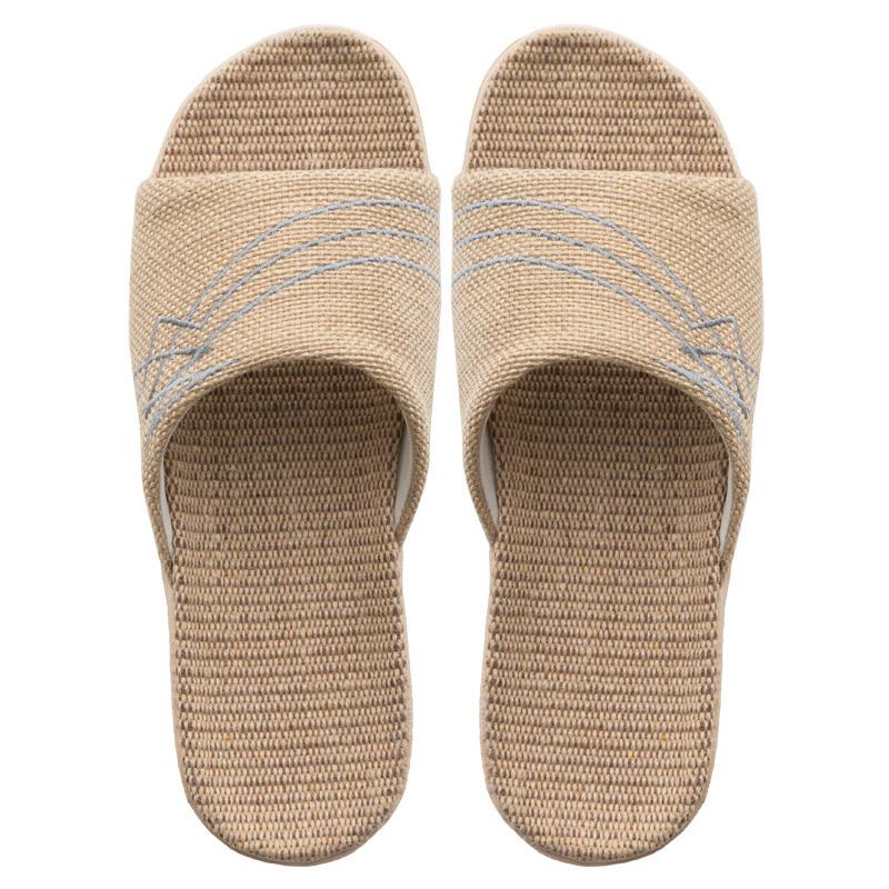 

1 пара Домашняя повседневная обувь Легкие льняные тапочки Китайский стиль Нескользящие Удобные Вышивка Конопляные шлепанцы Для женщин Мужчин 40-41 серый