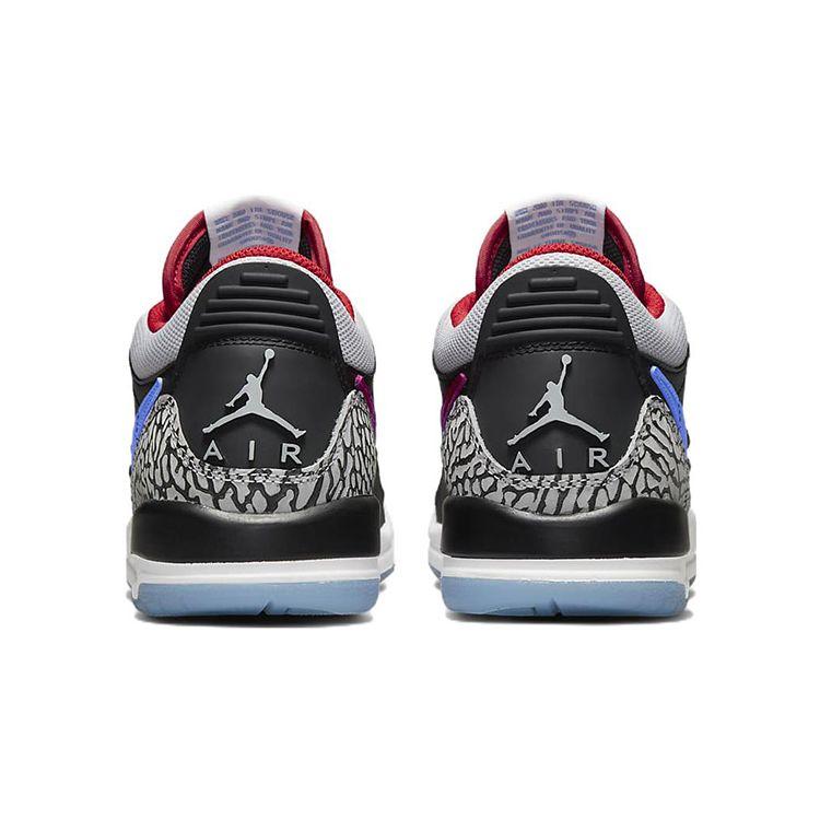 Air Jordan Legacy 312 Low GS Chicago Flag Black Valor Blue University Red Wolf Grey CD9054-004