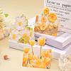 10pcs/20pcs Art Floral Oil Painting Greeting Cards 3D Pop-up Recipient Weddings Thanksgiving Halloween Christmas Birthday Cards