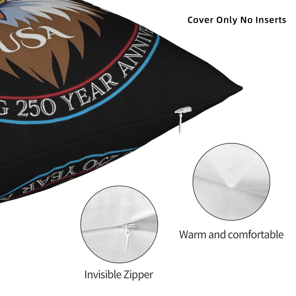 America 250 Year Anniversary  Pillowcase Accessories Soft Cushion Cover Decorations  Pillow Case Cover Home Multiple Sizes