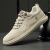 Fashion Male Comfortable Driving Shoe Leather Fashion Skate Shoes Men All-match Men's Walking Shoes Lightweight Men's Vulcanize Flats