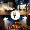 108COB Solar Mini Wall Sconce Outdoor Lighting Remote Control PIR Sensor Multi-Mode Adjustment Fence Patio Doorway LED Lights