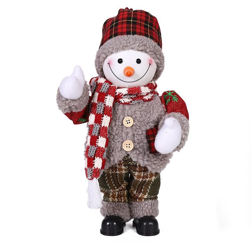 30cm Animated Singing Santa Claus Figurine Christmas Decoration