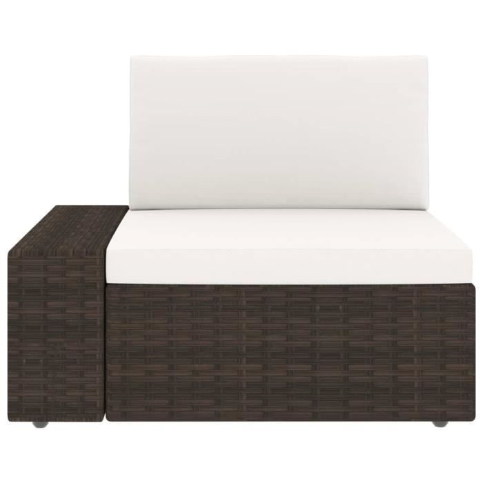 VidaXL Garden Furniture Set 8 Pcs Woven Resin Brown