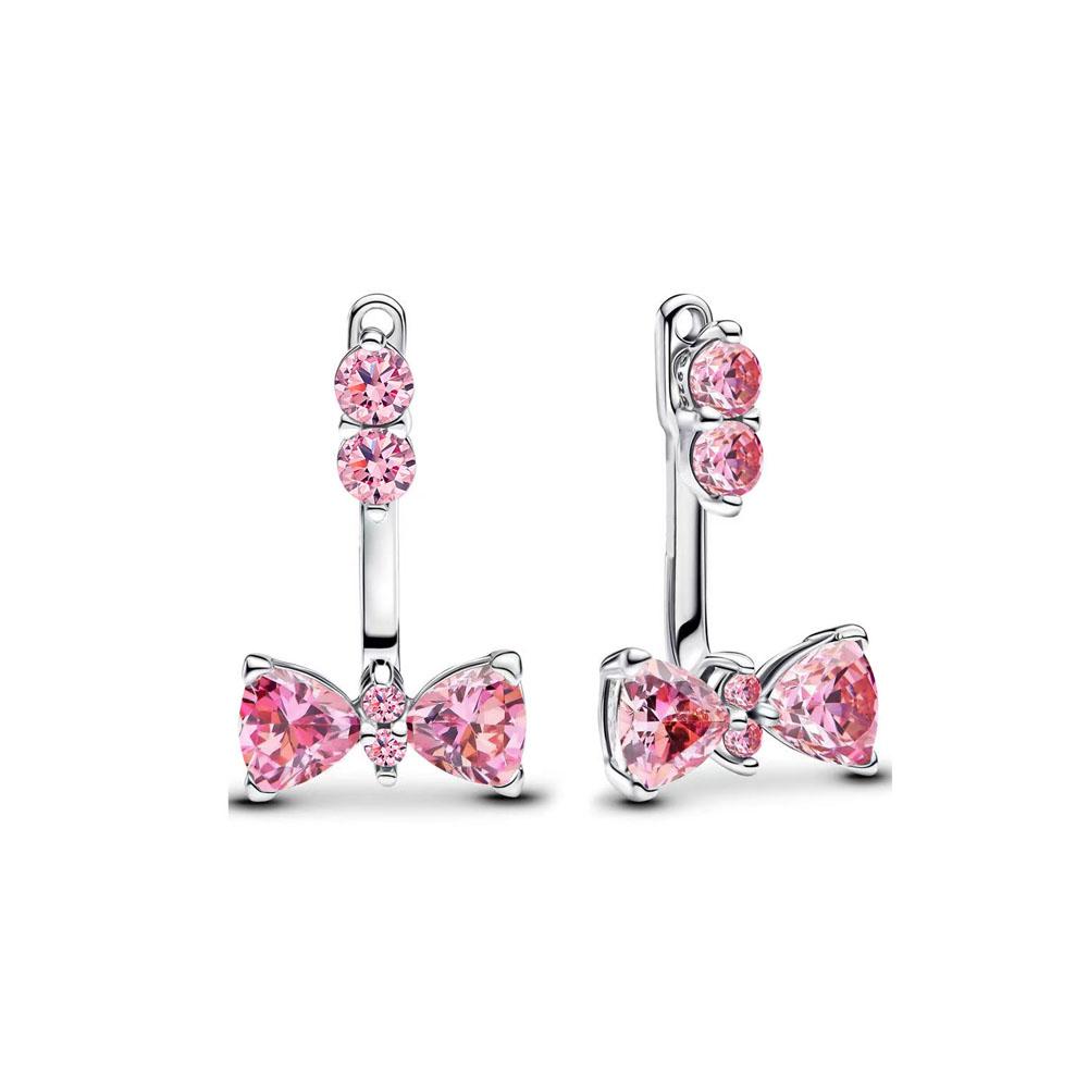 925 Silber Schleifenohrstecker mit Federn Blaue Blume Schmetterling Hochzeitsfeier Schmuck Geschenk für Frauen Modeaccessoire