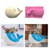 Succulent Pots Silicone Mold Whale Shape Flexible Silicone Planter Moulds Flower Vase Molds Suitable for Home and Office