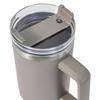 STEEL THERMAL MUG THERMOS 1100ml WITH HANDLE AND STRAW KLAUSBERG KB-7943