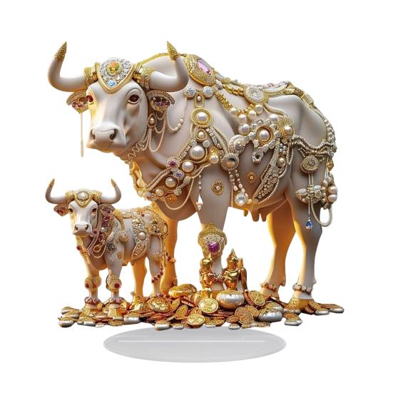 

2D Fake Crystal Horse Ornament with Base Flat Acrylic Horse Table Sign Home Office Bookshelf Desktop Decoration Birthday Gift G