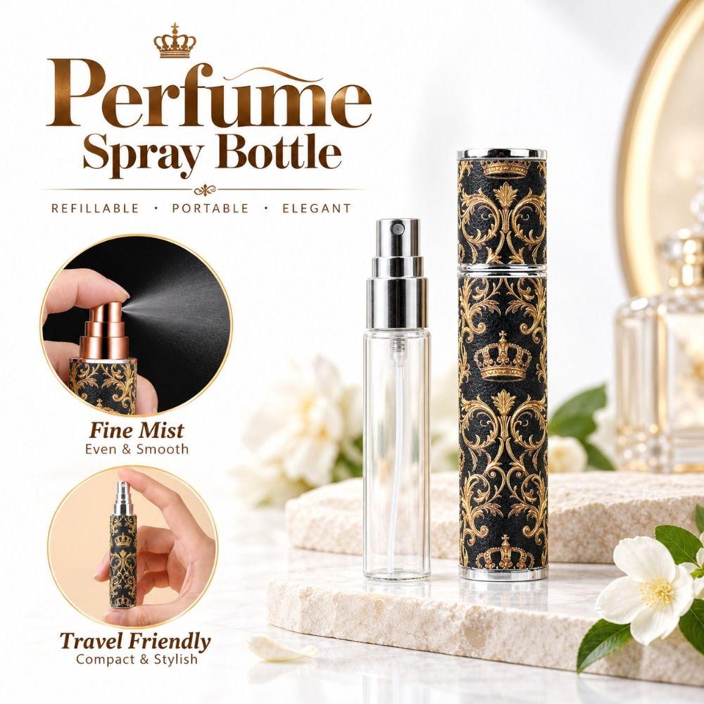 Refillable Fragrance Atomizer Leather Mini Perfume Bottle for Travel Cosmetic Dispenser