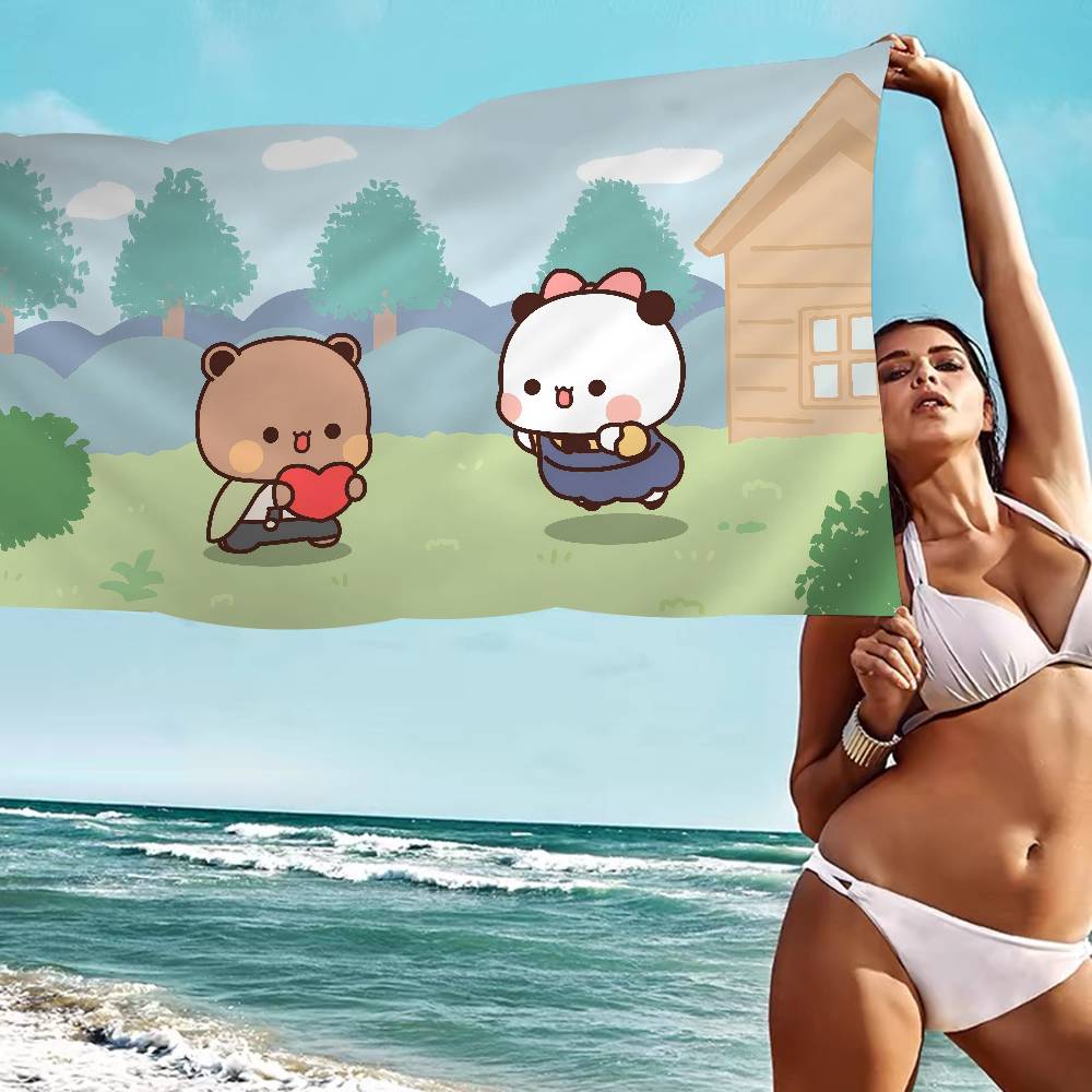 Cartoon B-Bubu Dudu Microfiber Blanket Quick Drying Beach Towels Oversized Printing Super Absorbent Pool Towel Blanket
