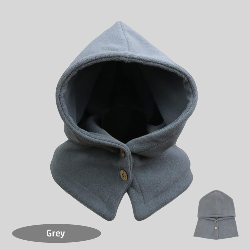 

Ветрозащитная балаклава шапка из полар-флиса зимняя лыжная маска шапки женская шапка-капюшон для головы женщины мужчина серый