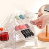 Desktop Clear Storage Holder Transparent Stackable Shelf Home Kitchen Bathroom